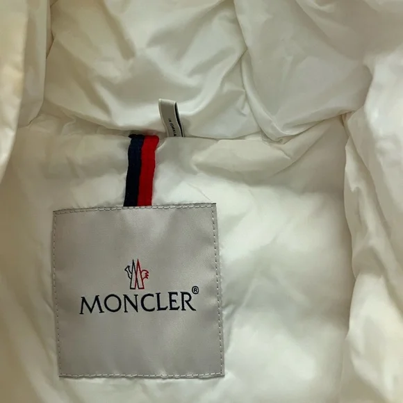 Moncler Kids White Puffer Jacket - Picture 4 of 8